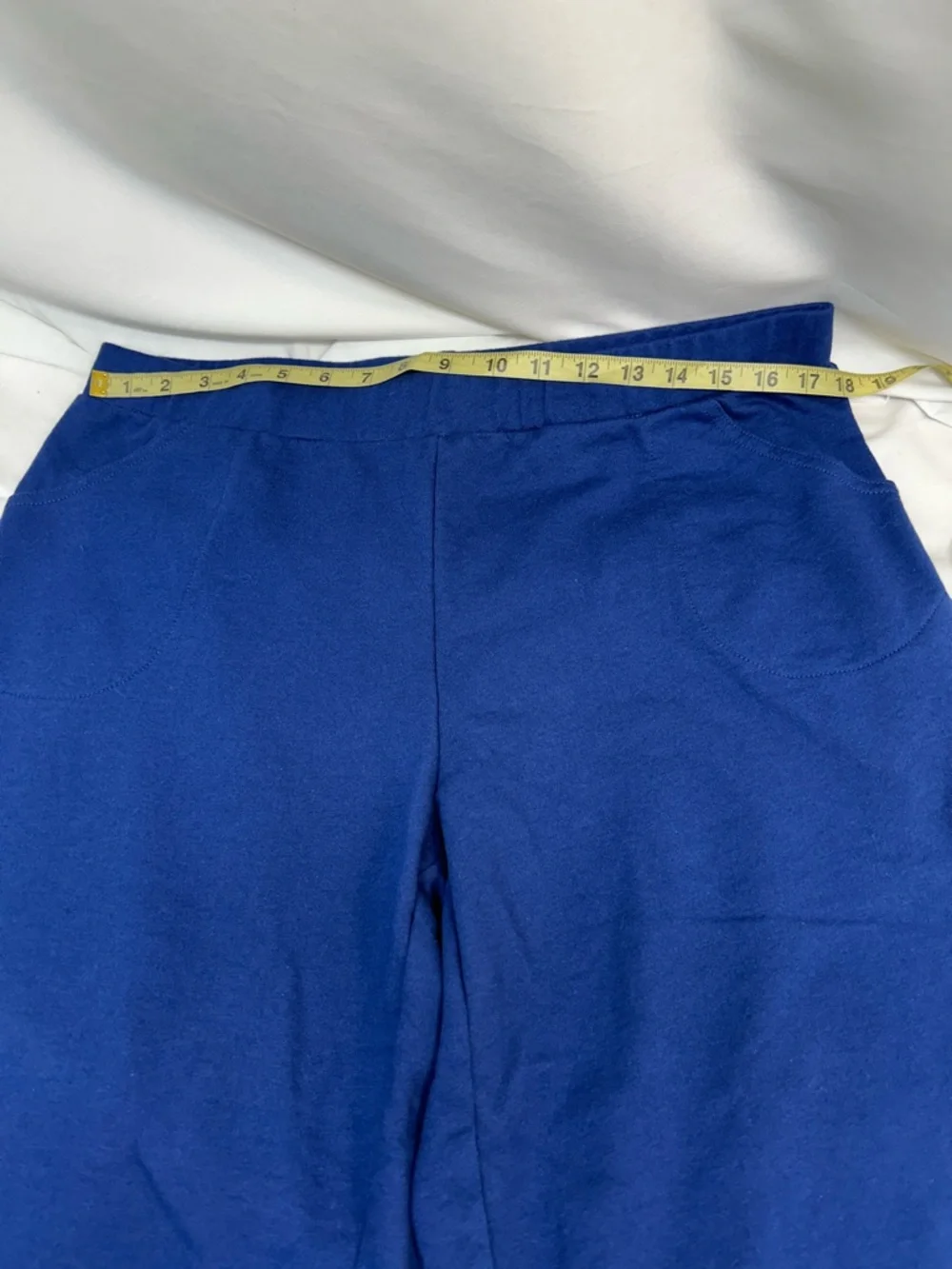 Quacker Factory Royal Blue Two-Piece Top and Pants with Rhinestone Matching Set - Picture 10 of 14